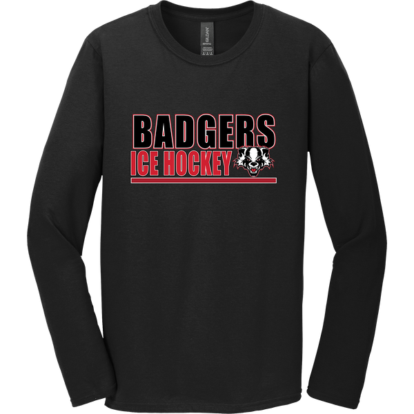 Scary Badgers Softstyle Long Sleeve T-Shirt