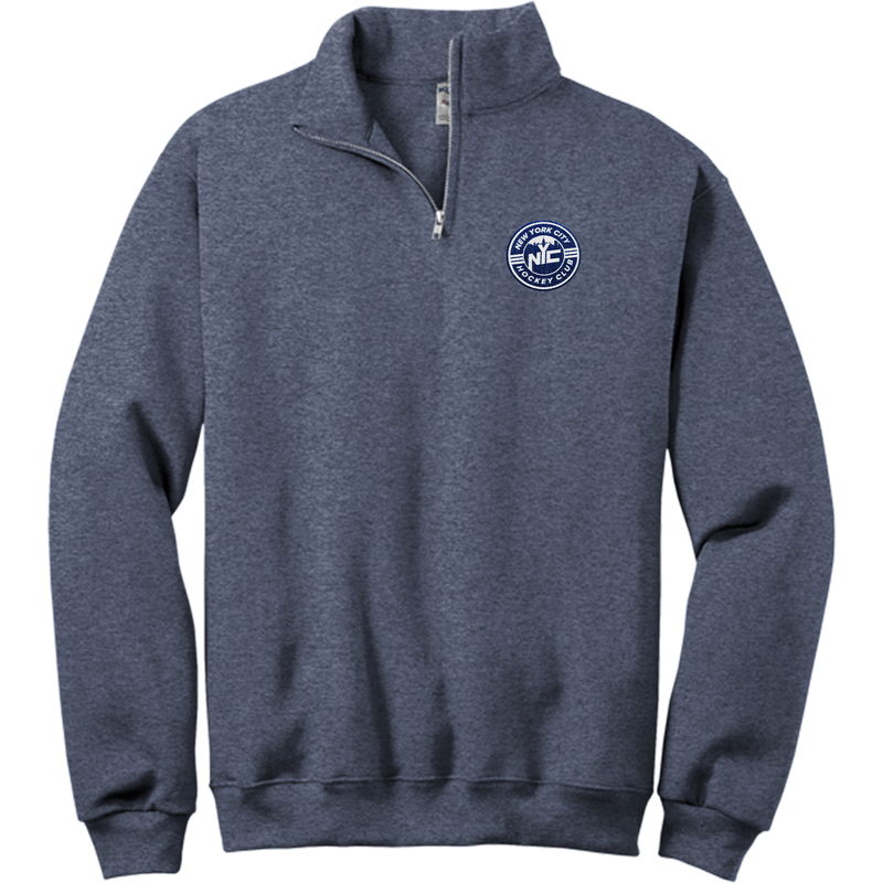 NYC Hockey Club NuBlend 1/4-Zip Cadet Collar Sweatshirt