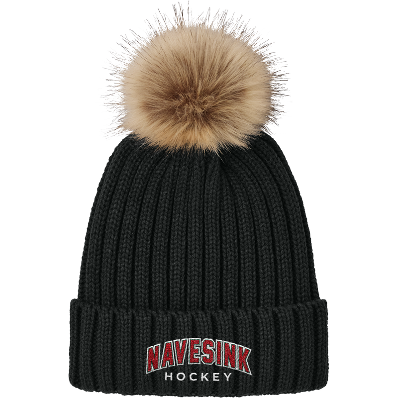 Navesink Faux Fur Pom Beanie