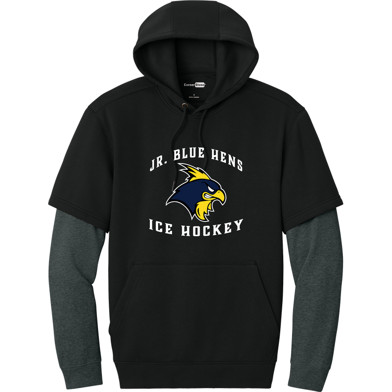 Delaware Jr. Blue Hens Tough Fleece Layered Hoodie