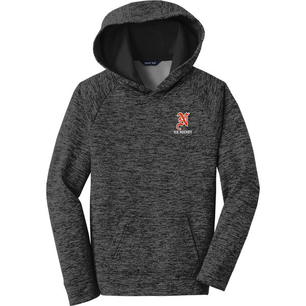 Midd North Hockey Youth PosiCharge Electric Heather Fleece Hooded Pullover