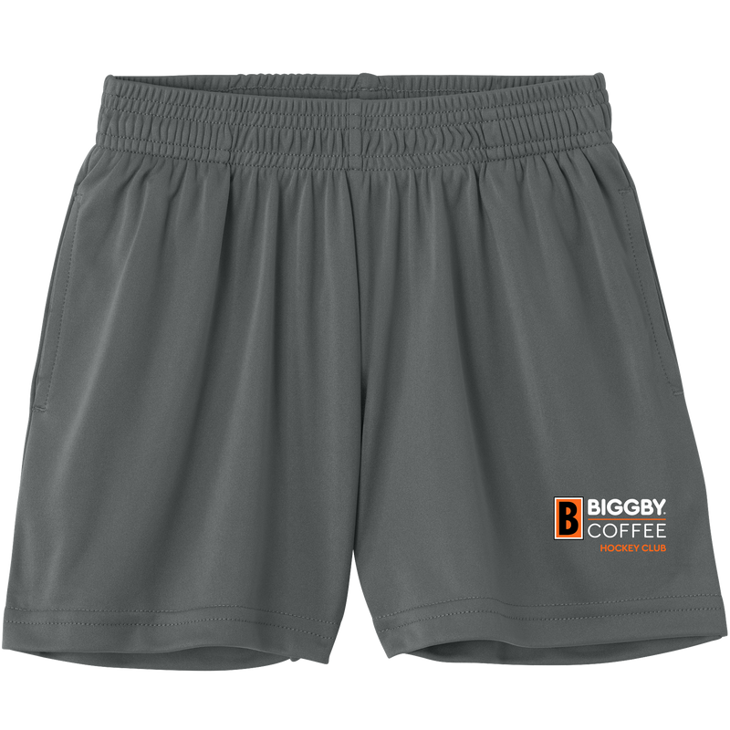 Biggby Coffee Hockey Club Youth PosiCharge Competitor 5 Inch Pocketed Short